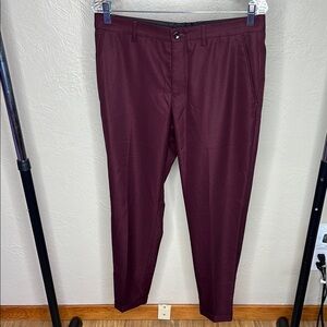 Zara Men's Burgundy Suit Pants (31 Slim)